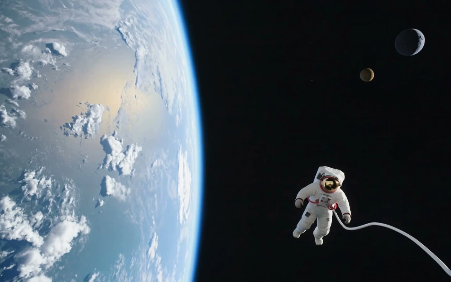 Aperture website preview with a cinematic orbital introduction